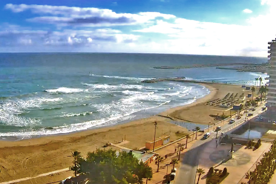 fuengirola boliches beach in spain