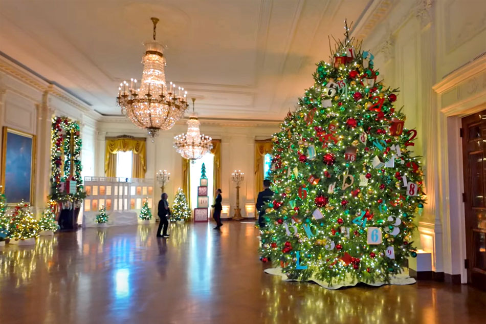 white house christmas decorations 2023                            
