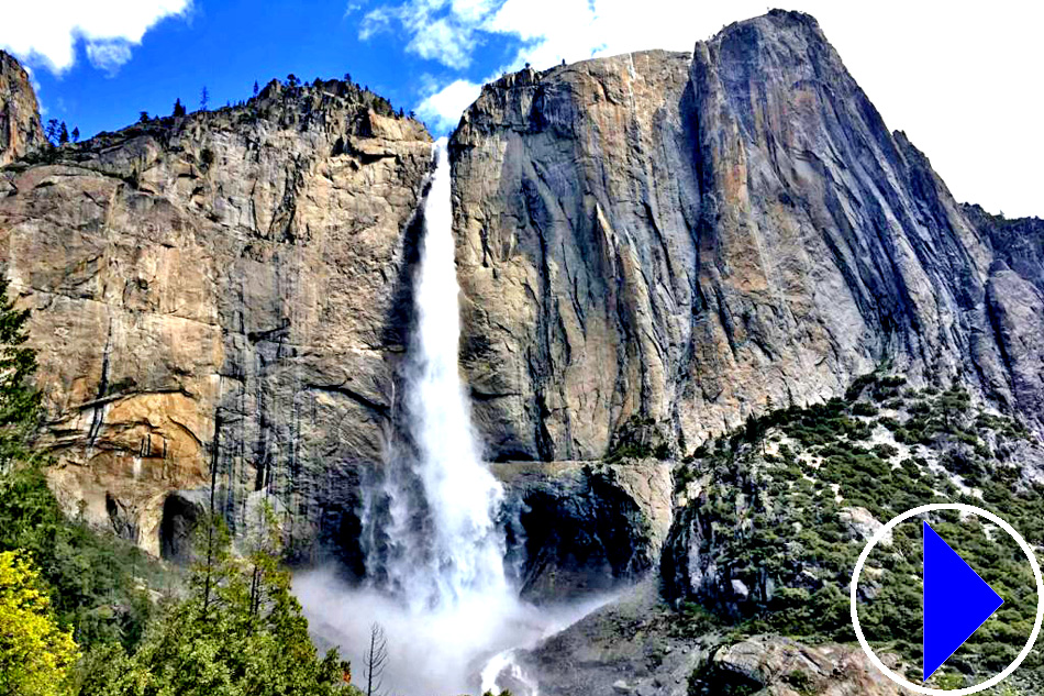 yosemite falls in california